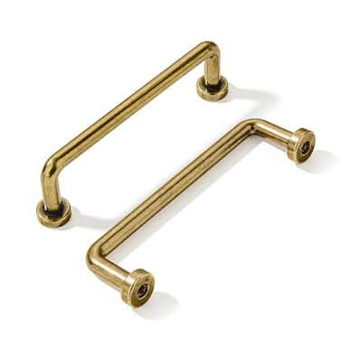 khtumeware 10 Pack Burnished Antique Brass Cabinet Pulls 334 Hole Center Classic Vintage Drawer Handles Kitchen Cupboard Bathroom Dresser Cabinet Hardware