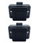 PUROCEAN 2 Sets Metal Push Button Latch Square Push Lock Marine Latch for Boats Yachts Motorhome Caravan RV Campers Cabinet and Cupboard Square Shape Black