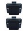 PUROCEAN 2 Sets Metal Push Button Latch Square Push Lock Marine Latch for Boats Yachts Motorhome Caravan RV Campers Cabinet and Cupboard Square Shape Black