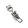 SYINE Adjustable Latch Buckle Cabinet Boxes Lever Handle Toggle Catch Latch LockSilverAdjustable Range97123mm2 Pcs