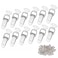 AUHOKY 12Pcs Stainless Steel Spring Loaded Toggle Latches with 48Pcs Mounting Screws Case Box Chest Trunk Latch Catches Hasps Clamps 72mm Overall Length