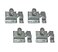 QCAA Traditional Large Oval Turn Cabinet Latch Solid Brass 2 for Cupboard Other Furniture Brushed Satin Nickel 4 Pack Made in Taiwan