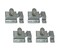 QCAA Traditional Large Oval Turn Cabinet Latch Solid Brass 2 for Cupboard Other Furniture Brushed Satin Nickel 4 Pack Made in Taiwan