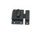 QCAA Traditional Large Oval Turn Cabinet Latch Solid Brass 2 for Cupboard Other Furniture Matte Black 1 Pack Made in Taiwan