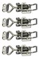 SYINE 4 Pack Adjustable Buckle Cabinet Boxes Lever Handle Toggle Catch Latch Lock 1S4Range7595mm