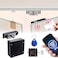 CODACE Electronic Cabinet Lock Smart NFC RFID Locks Hidden DIY Cabinet Lock with Slide Latch Locks for Double Door Cabinets Drawer Wooden Cupboard