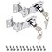 KIBBEH 2 Pack Door Lock Hasp Latchs Collapsible Solid 304 Stainless Steel File Cabinet Lock Desk Drawer Lock for 90 Degree and 180 Degree Drawers Dabinets Doors Flip Barn Door Individual Key