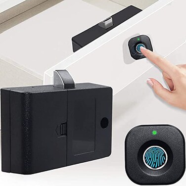 SUMNEW Bluetooth Fingerprint Cabinet Lock Smart Biometric Keyless Hidden Child Safety Electric Lock