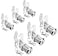 Sartatue Cabinet Cam Locks Keyed Alike 118 Fits on78 Max Door Thickness Secure File Drawer Mailbox RV Storage Replacement Set Zinc Alloy 118 Inch 6Pcs