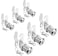 Sartatue Cabinet Cam Locks Keyed Alike 118 Fits on78 Max Door Thickness Secure File Drawer Mailbox RV Storage Replacement Set Zinc Alloy 118 Inch 6Pcs
