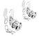 Sartatue Cabinet Cam Locks Keyed Alike 1 Fits on 34 Max Door Thickness Secure File Drawer Mailbox RV Storage Replacement Set Zinc Alloy 1 Inch 2Pcs