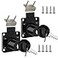 Junrbx Cabinet Drawer LockMailbox Lock Model CT13822for Fixing Important Documents and Drawers Opening Diameter 075inch19MM Suitable for Door Panels with A Thickness of 17 mm22 mm 2 PCS Black