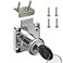 Junrbx Cabinet Drawer LockMailbox Lock Model CT13822for Fixing Important Documents and Drawers Hole Diameter 075inch19MM Suitable for Door Panels with A Thickness of 17 mm22 mm Silver