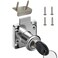 Junrbx Cabinet Drawer LockMailbox Lock Model CT13822for Fixing Important Documents and Drawers Hole Diameter 075inch19MM Suitable for Door Panels with A Thickness of 17 mm22 mm Silver