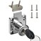 Junrbx Cabinet Drawer LockMailbox Lock Model CT13822for Fixing Important Documents and Drawers Hole Diameter 075inch19MM Suitable for Door Panels with A Thickness of 17 mm22 mm Silver