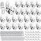 Kenning 24 Sets 58 Fits on 04 Max Cabinet Locks with Keys for Secure Drawer Mailbox Rv Storage Box Replacement Lock Zinc Alloy