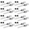 FengWu 16 Pack Display Case with Sliding Glass Door and Ratchet Lock Security Glass Case Keyed Alike