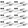 FengWu 16 Pack Display Case with Sliding Glass Door and Ratchet Lock Security Glass Case Keyed Alike
