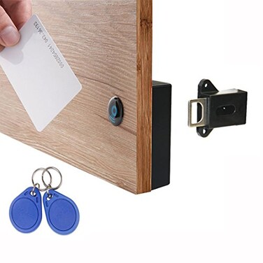 WOOCH RFID Locks for Cabinets Hidden DIY Lock Electronic Lock with USB Cable for Wooden Drawer Locker Cupboard Gun Box