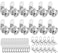 Sissinda 58 Keyed Alike Cabinet Locks with Keys 12 Packs Waterproof Durable Construction Wide Application Easy Installation Satisfactory Guarantee