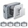 WELLUCK 58 Inch Thumb Operated Offset Cam Lock Set Keyless 5PC Compartment Lock for RV