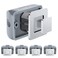 WELLUCK 58 Inch Thumb Operated Offset Cam Lock Set Keyless 5PC Compartment Lock for RV