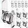 WELLUCK 58 Inch Thumb Operated Offset Cam Lock Set Keyless 5PC Compartment Lock for RV Camper Storage Door Latch Cabinet Mailbox Drawer Cam Latch Excellent Zinc Alloy Replacement Set