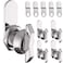 WELLUCK 58 Inch Thumb Operated Offset Cam Lock Set Keyless 5PC Compartment Lock for RV Camper Storage Door Latch Cabinet Mailbox Drawer Cam Latch Excellent Zinc Alloy Replacement Set