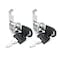 ZLYY Drawer Cabinet Cam Lock 16mm58 Cylinder Length Fits on 38inch Max Panel Thickness Zinc Alloy Chrome Plated Keyed Different 2Pack