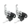ZLYY Drawer Cabinet Cam Lock 16mm58 Cylinder Length Fits on 38inch Max Panel Thickness Zinc Alloy Chrome Plated Keyed Different 2Pack