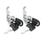 ZLYY Drawer Cabinet Cam Lock 16mm58 Cylinder Length Fits on 38inch Max Panel Thickness Zinc Alloy Chrome Plated Keyed Different 2Pack