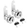 Kitmose Cabinet Cam Lock Set 2 Pack Keyed Alike 1 25mm Cylinder Cam Locks Secure File Drawer Dresser RV Cylinder Replacement Lock Hardware ChromeFinish Zinc Alloy