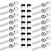 GRRONZEE 16Pack Display Case Lock Showcase Locks for Sliding Glass Door Display Case Locks with 32 Keys Keyed Alike