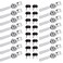 GRRONZEE 16Pack Display Case Lock Showcase Locks for Sliding Glass Door Display Case Locks with 32 Keys Keyed Alike