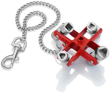 KNIPEX 00 11 06 Universal Control Cabinet Key Red