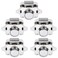 OCGIG 5 PCS Push Button Latch Cabinet Door Catch Keyless Cupboard Locks for RV Yachts Motorhome Camper Caravan Electroplated Silver5PCS