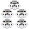 OCGIG 5 PCS Push Button Latch Cabinet Door Catch Keyless Cupboard Locks for RV Yachts Motorhome Camper Caravan Electroplated Silver5PCS