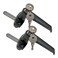 PUROCEAN 2 Sets Purocean Level Handle Cam LockLType Locking Door HandleCabinet Handle LockBlack