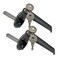 PUROCEAN 2 Sets Purocean Level Handle Cam LockLType Locking Door HandleCabinet Handle LockBlack