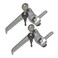 PUROCEAN 2 Sets Level Handle Cam LockLType Locking Door HandleCabinet Handle Lock Chrome PX058 Left