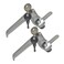 PUROCEAN 2 Sets Level Handle Cam LockLType Locking Door HandleCabinet Handle Lock Chrome PX058 Left