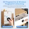 MYPIN Fingerprint Remote Control Cabinet Lock Fingerprint Remote Unlocking Within 10m HoleLess Lnstallation Keyless Hidden File Drawer Wardrobe Lock Lock for HomeOffice Closet Sliding Doors