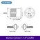 SUMBIN Standard Mortise Cylinder 114 SC Keyway for Ansi Grade 1 Fire Rated Mortise Lock with SN Finish