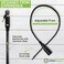 Urban August MultiPurpose Keyed Adjustable Zip Tie Lock 3 Pack Keyed Alike Black Stainless Steel Refrigerator Cabinet Bike Stroller Helmet Lock