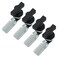 Kyuionty 4Pcs Thumb Operated Offset Cam Locks Cross Handle Swing Knob Turn Latch Thumb Cam Lock for Machine Cabinet RV Compartment Door