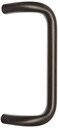 Rockwood BF157314 Aluminum 90Degree Offset Door Pull 1 Diameter x 10 CentertoCenter Through Bolt Mounting for 134 Door Extra Dark Bronze Anodized Finish