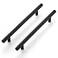 Ravinte 10 Pack 81316 Inch Cabinet Handles Matte Black Stainless Steel Kitchen Drawer Pulls Cabinet Pulls 81316Length614 Hole Center