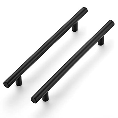 Ravinte 10 Pack 81316 Inch Cabinet Handles Matte Black Stainless Steel Kitchen Drawer Pulls Cabinet Pulls 81316Length614 Hole Center