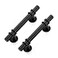 Ravinte 15 Pack 5 Inch Cabinet Pulls Kitchen Cupboard Handles with Round Base Matte Black Drawer Pulls Cabinet Handles 5 Length 3 Hole Center