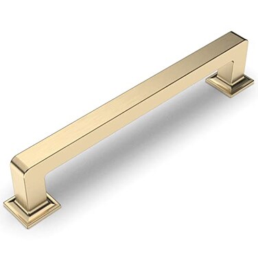 Amerdeco 10 Pack Brushed Brass Cabinet Pulls 5 Inch128MM Hole Centers Kitchen Cabinet Handles Cabinet Hardware Kitchen Handles for Cabinets Cupboard Handles Drawer Pulls ZH0019